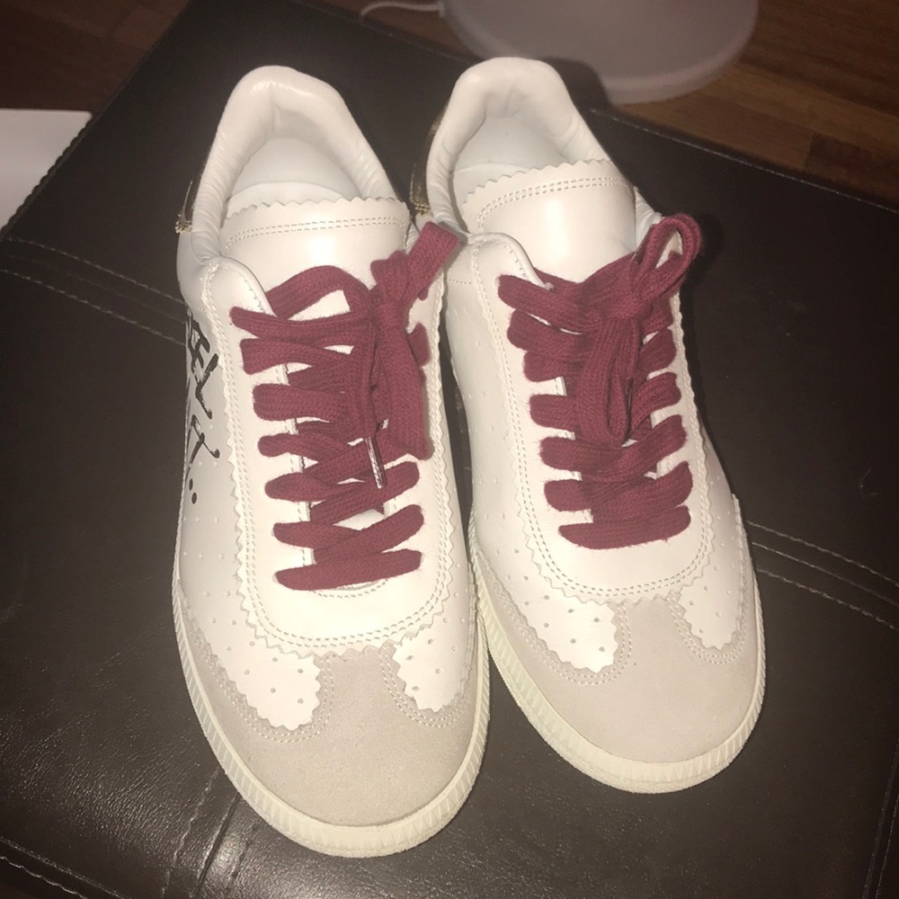 SOLD Isabel Marant Lace-Up-Logo-Print Sneaker